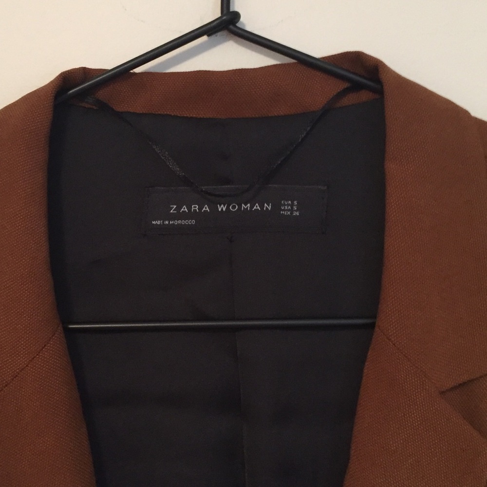 Zara slouchy brown blazer - Picture 3 of 6